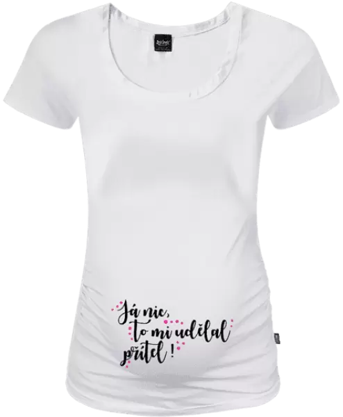 Těhotenské tričko Já nic, to mi udělal přítel!