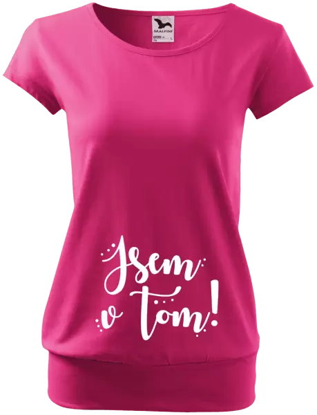 Těhotenské tričko Jsem v tom!