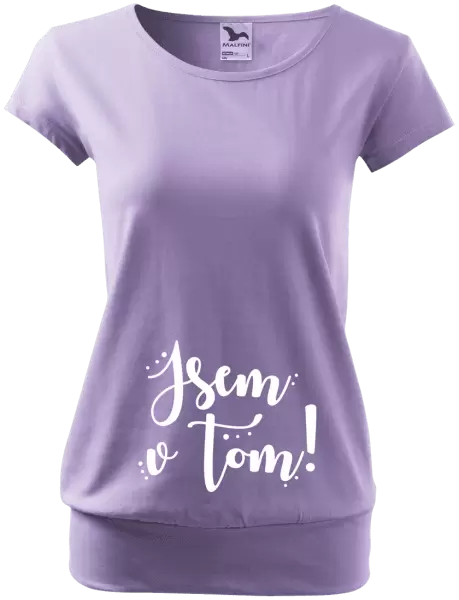 Těhotenské tričko Jsem v tom!
