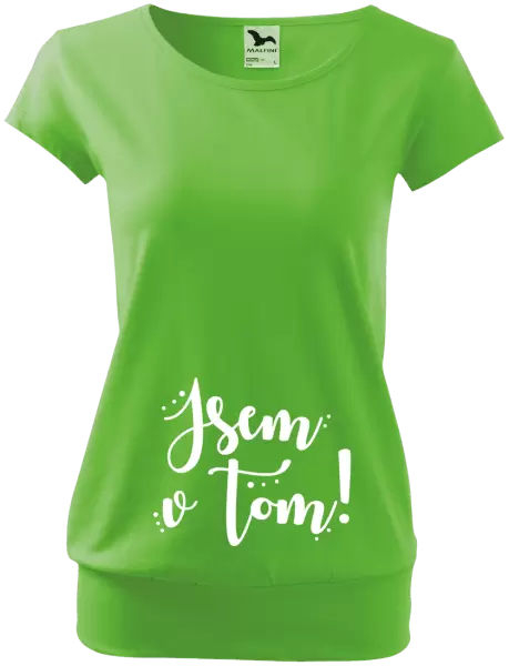 Těhotenské tričko Jsem v tom!
