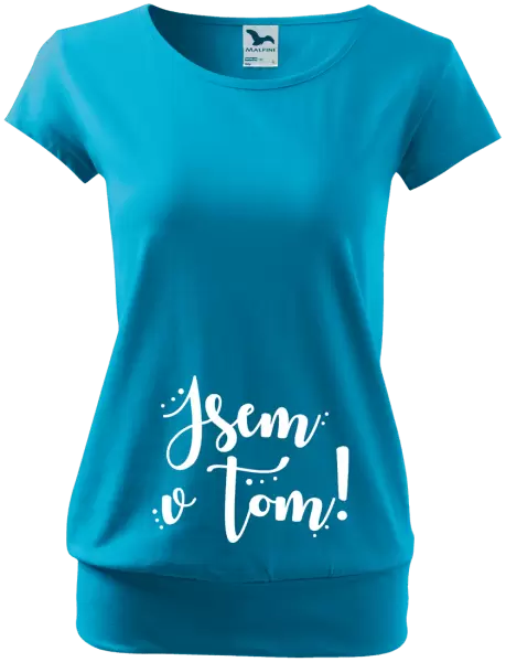 Těhotenské tričko Jsem v tom!