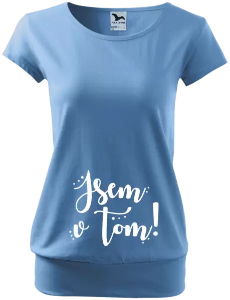Těhotenské tričko Jsem v tom!