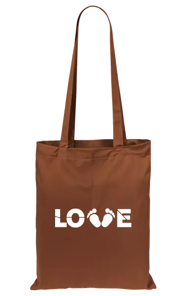 Látková taška LOVE nožičky