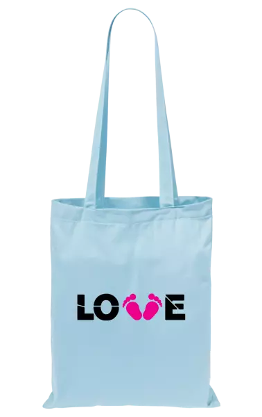 Látková taška LOVE nožičky