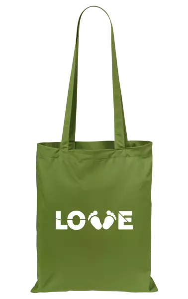 Látková taška LOVE nožičky