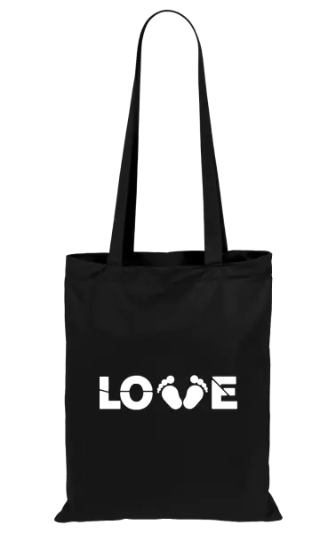 Látková taška LOVE nožičky