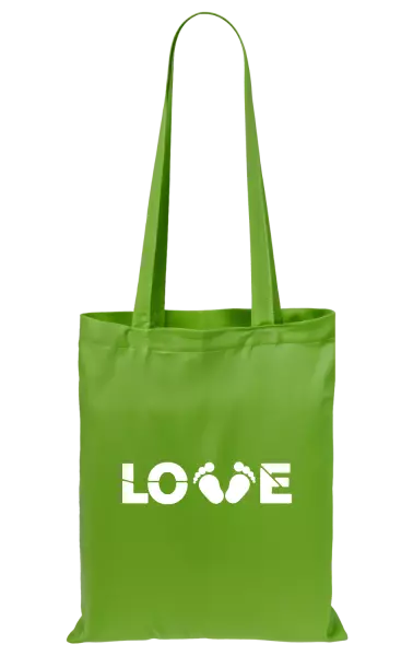 Látková taška LOVE nožičky