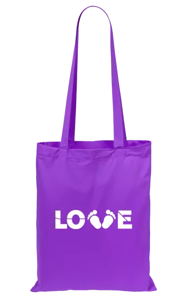 Látková taška LOVE nožičky