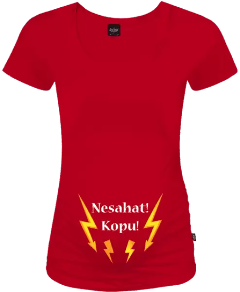 Těhotenské tričko Nesahat! Kopu!