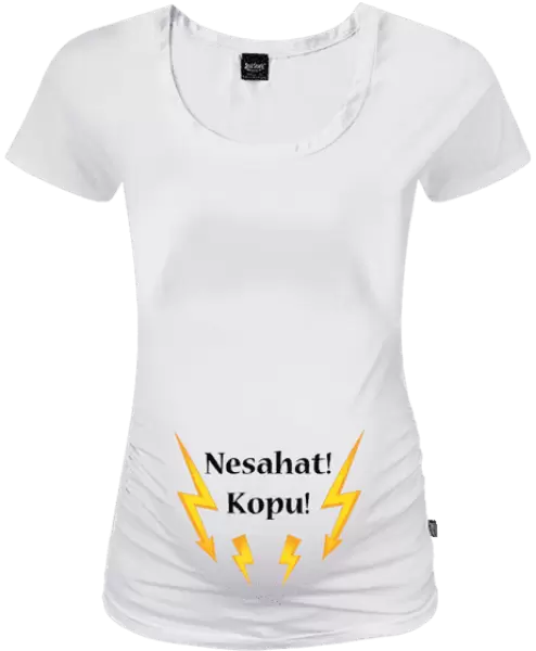 Těhotenské tričko Nesahat! Kopu!