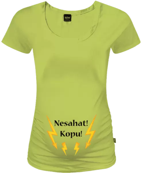 Těhotenské tričko Nesahat! Kopu!