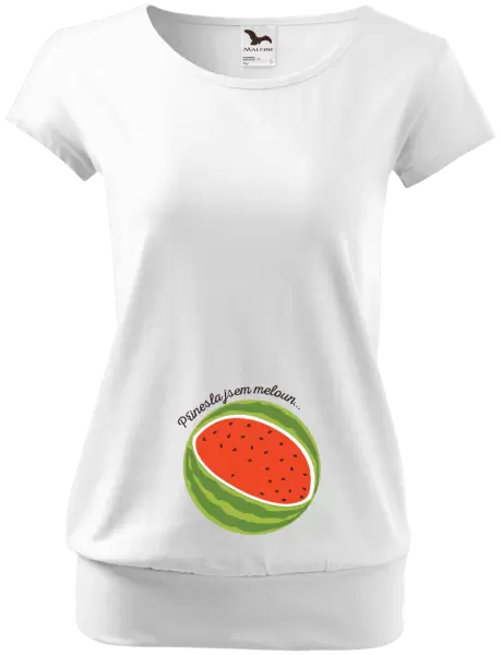 Těhotenské tričko Přinesla jsem meloun