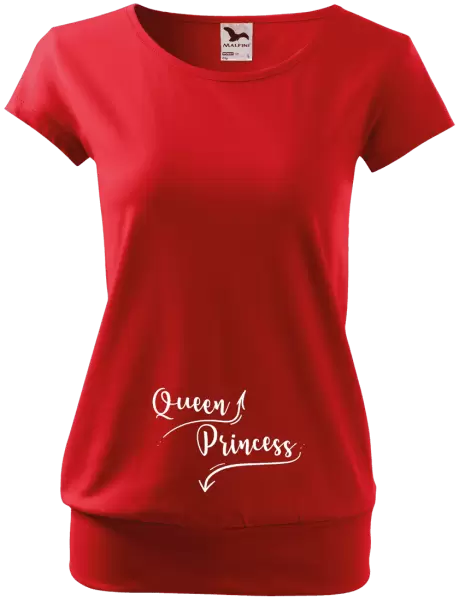 Tehotenské tričko Queen and princess