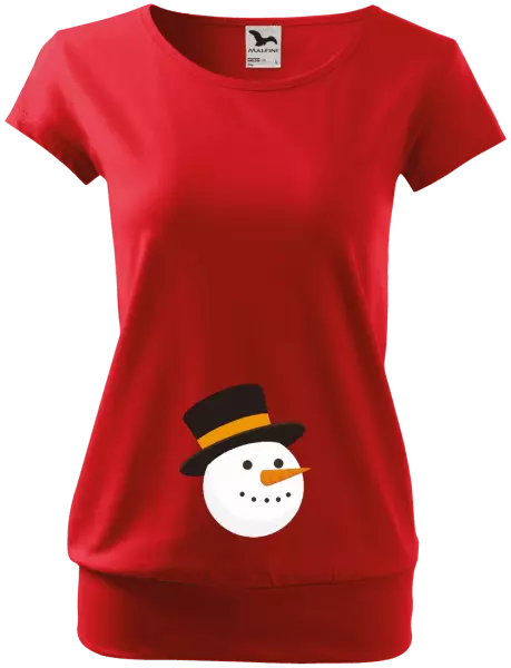 Těhotenské tričko Sněhulák