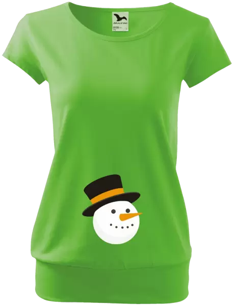 Těhotenské tričko Sněhulák