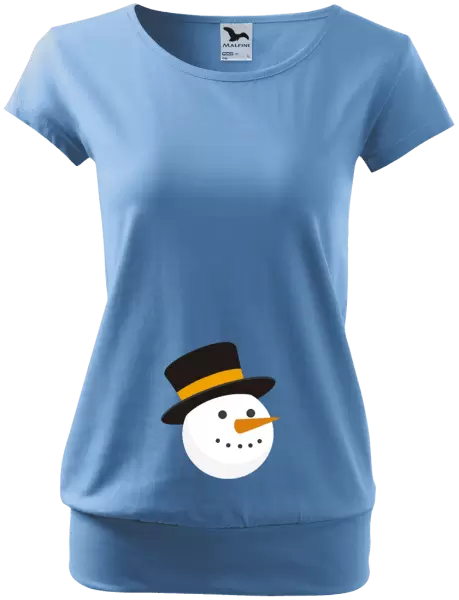 Těhotenské tričko Sněhulák