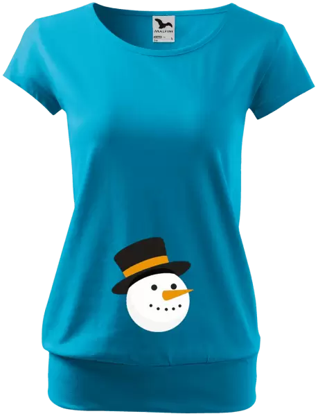 Těhotenské tričko Sněhulák