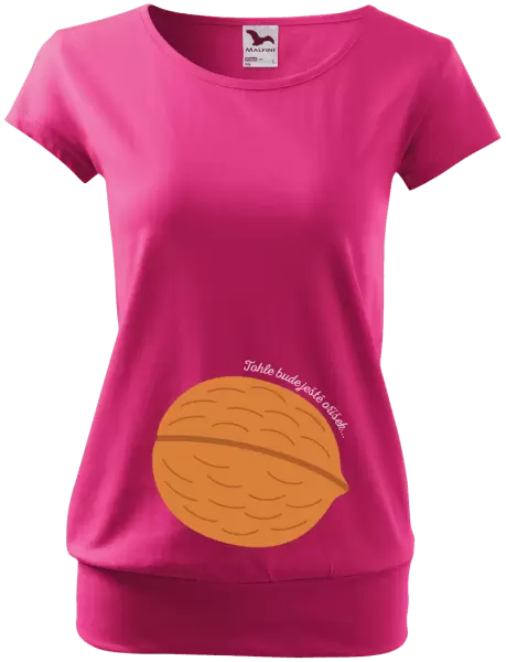 Těhotenské tričko Tohle bude ještě oříšek