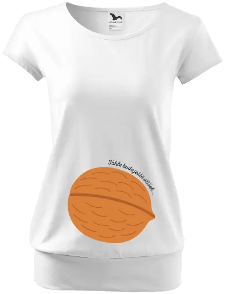 Těhotenské tričko Tohle bude ještě oříšek