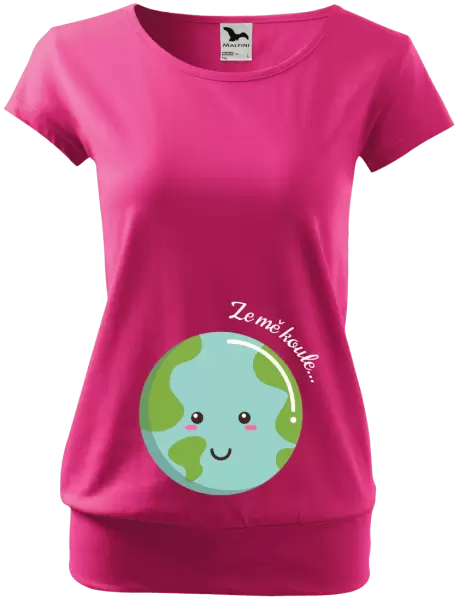 Těhotenské tričko Ze mě koule...