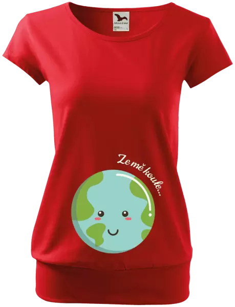 Těhotenské tričko Ze mě koule...