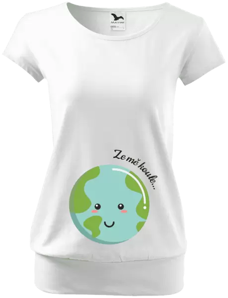 Těhotenské tričko Ze mě koule...