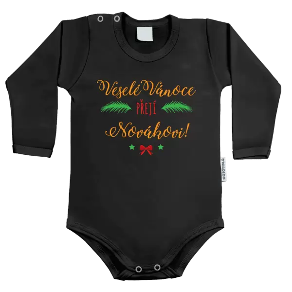Dětské body Veselé Vánoce přejí... (příjmení)
