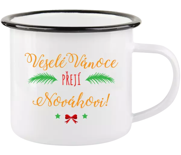 Vánoční plecháček Veselé Vánoce přejí... (příjmení)
