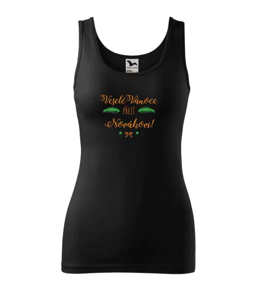 Dámské vánoční tílko Veselé Vánoce přejí... (příjmení)