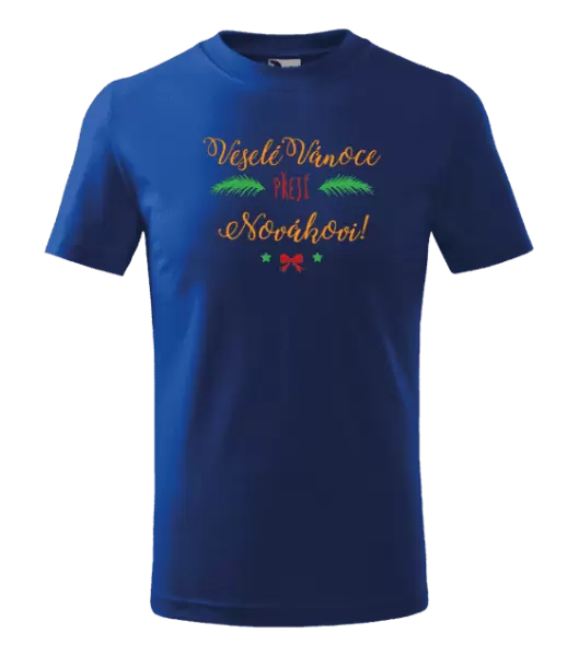 Dětské vánoční tričko Veselé Vánoce přejí... (příjmení)