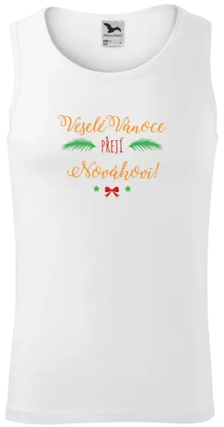 Pánské vánoční tílko Veselé Vánoce přejí... (příjmení)