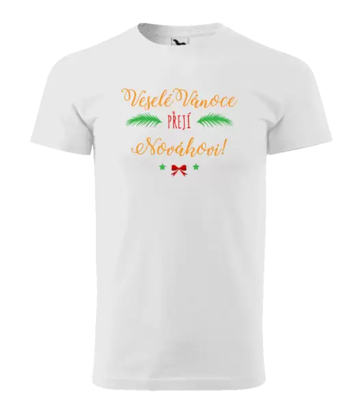 Pánské vánoční tričko Veselé Vánoce přejí... (příjmení)