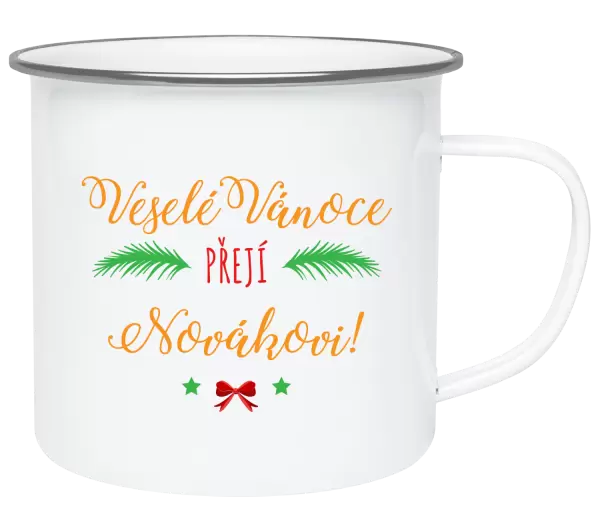 Vánoční plecháček Veselé Vánoce přejí... (příjmení)