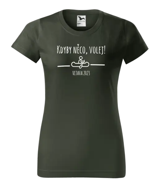 Dámské vodácké tričko Kdyby něco, volej