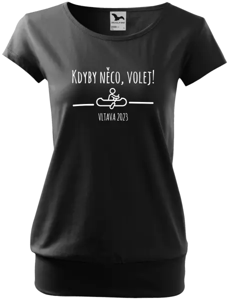 Dámské vodácké tričko Kdyby něco, volej