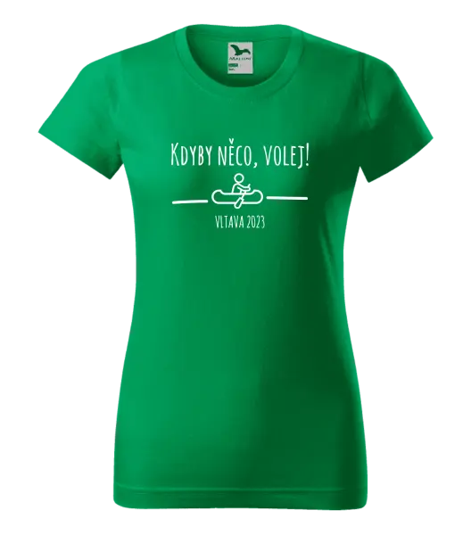 Dámské vodácké tričko Kdyby něco, volej