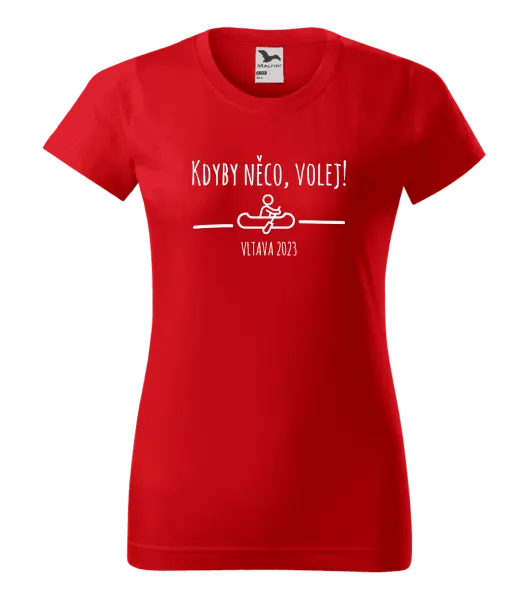 Dámské vodácké tričko Kdyby něco, volej