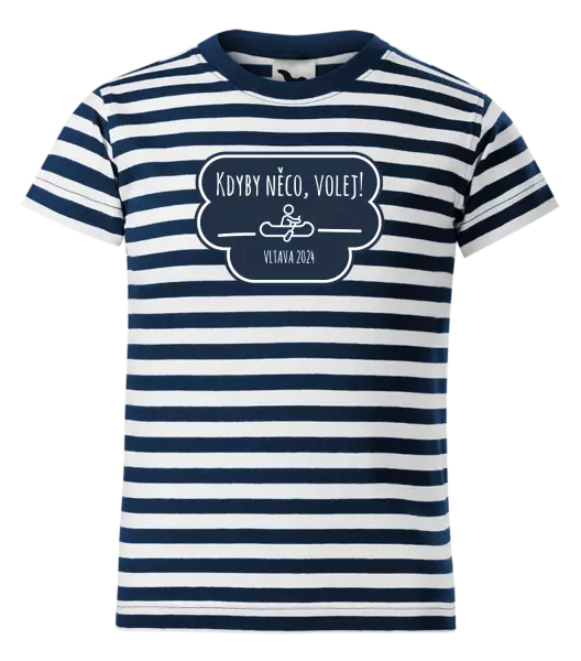 Dětské vodácké tričko Kdyby něco, volej