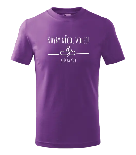 Dětské vodácké tričko Kdyby něco, volej