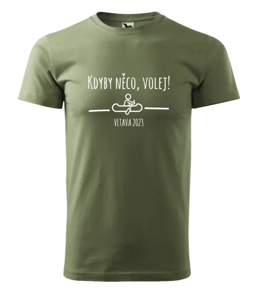 Pánské vodácké tričko Kdyby něco, volej