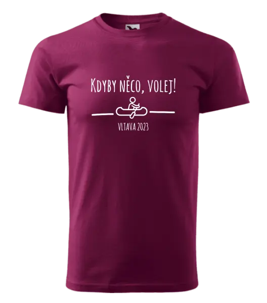 Pánské vodácké tričko Kdyby něco, volej