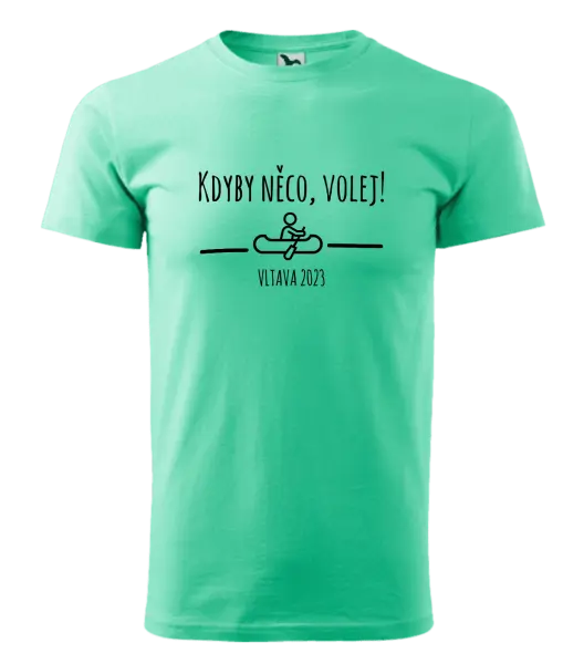 Pánské vodácké tričko Kdyby něco, volej