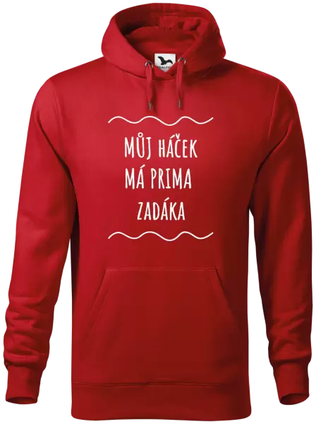 Pánská mikina Můj háček má prima zadáka