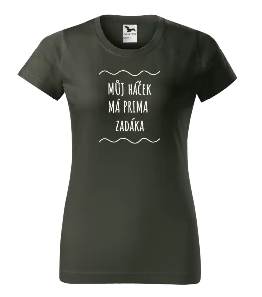 Dámské vodácké tričko Můj háček má prima zadáka