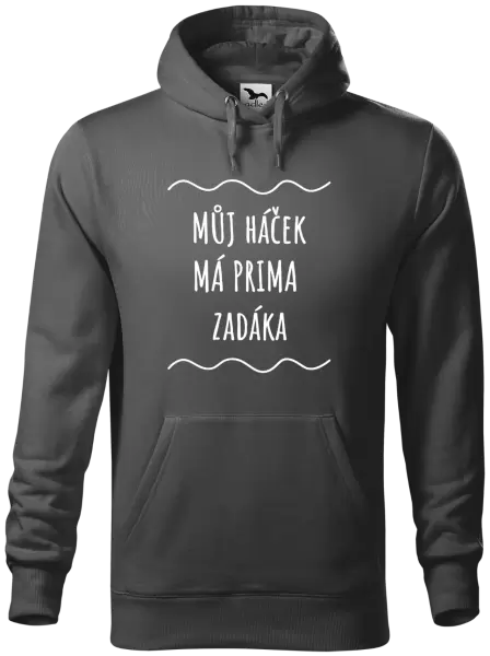 Pánská mikina Můj háček má prima zadáka