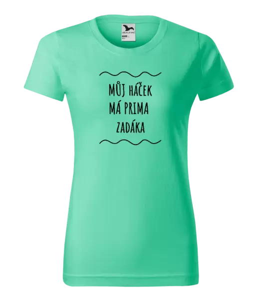 Dámské vodácké tričko Můj háček má prima zadáka