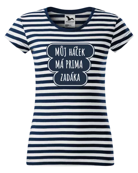 Dámské vodácké tričko Můj háček má prima zadáka