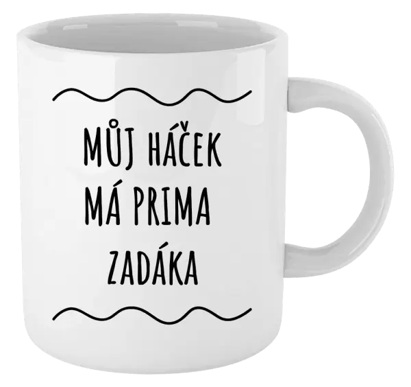 Hrnek Můj háček má prima zadáka