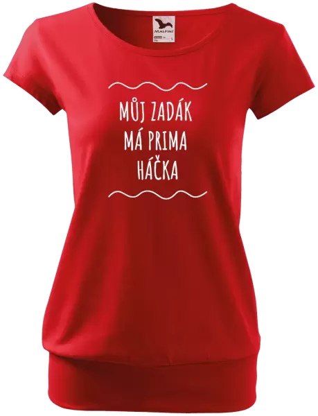Dámské vodácké tričko Můj zadák má prima háčka
