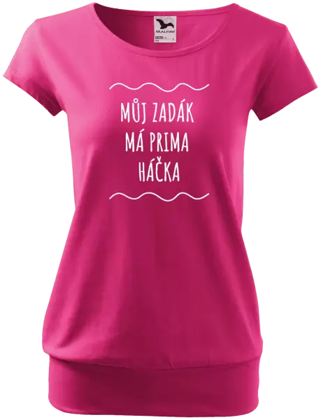 Dámské vodácké tričko Můj zadák má prima háčka